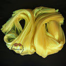 Yellow Mermaid Texture Pleated Organza Fabric Wedding Decoration Wedding Dress Design