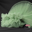 Light Green  Great Pleated Organza Crinkle Fabric 6324