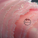 Flowerva Soft Pink Mermaid Texture Pleated Organza Fabric Wedding Decoration Wedding Dress Design