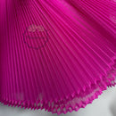 Magenta Great Pleated Organza Crinkle Fabric 6324