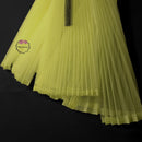 Bright And Eye-Catching Bright Yellow Pleated Fabric Bouquet
