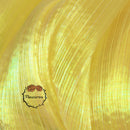 Yellow Mermaid Texture Pleated Organza Fabric Wedding Decoration Wedding Dress Design