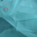 Flowerva Crystal Shining Organza Pearl Lake Blue Wedding Dress /Decoration Design Fabric