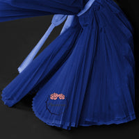 Royal Blue Enchantress Pleated Fabric Bouquet
