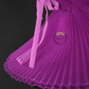 Rose Purple Pleated Fabric Plump Bouquet