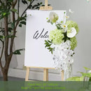 Flowerva Green Floral Scene Arrangement Wedding Event Background Set Props Simulated Flowers