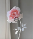 Flowerva Handmade DIY Large Pink And White Peony Flowers Wedding&Party&Mall Decoration Props