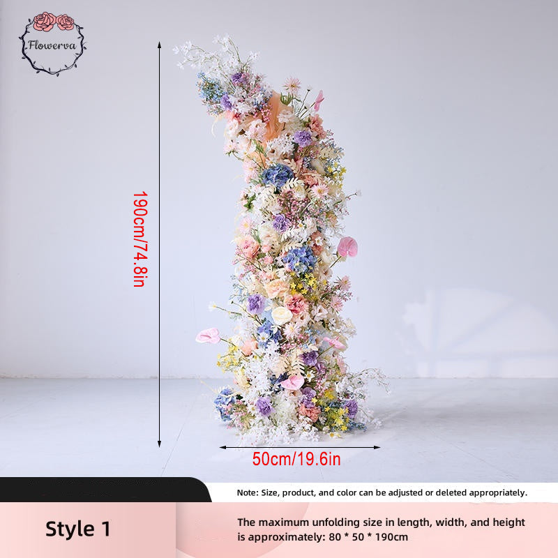 Blue And Purple Series Simulation Floral Wedding Scene Decoration