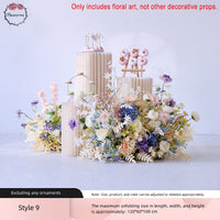 Blue And Purple Series Simulation Floral Wedding Scene Decoration