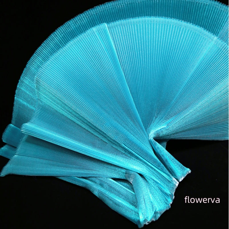 Flowerva Lake – tissu nacré bleu cristal brillant, décoration de scène de mariage