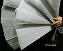 Flowerva Bright Moon Silver Brilliant Pearlescent Fabric Wedding Stage Decoration