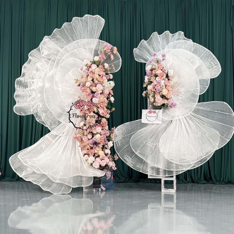 Flowerva White "Ballet Love" Gorgeous Wedding Party Background Decoration