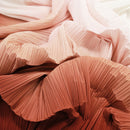 Flowerva – tissu plissé dégradé de couleur texturé, décoration de fond faite à la main pour bricolage