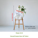 Pure White Simulation Flowers Green Leaves Wedding Decoration