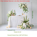 Pure White Simulation Flowers Green Leaves Wedding Decoration