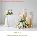 Pure White Simulation Flowers Green Leaves Wedding Decoration