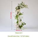 Pure White Simulation Flowers Green Leaves Wedding Decoration