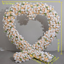 Heart Shaped Three-Dimensional Champagne Colored Embroidered Ball Rose Art Wedding Ceremony Birthday Party Arrangement Props Wedding Arch Decoration Flower Arrangement