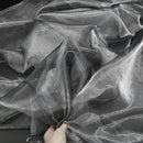 Flowerva Organza Phantom Mermaid Texture Thin Soft Wedding Dress Design Fabric Wedding Decoration