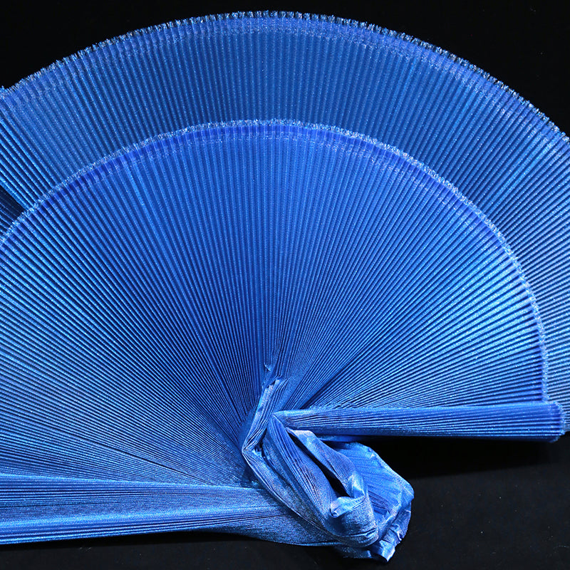 Flowerva – tissu nacré brillant bleu profond, décoration de scène de mariage