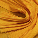 Tissu de gravure de décoration plissé Flowerva jaune abricot