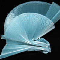 Flowerva Clear Blue Brilliant Pearlescent Fabric Wedding Stage Decoration