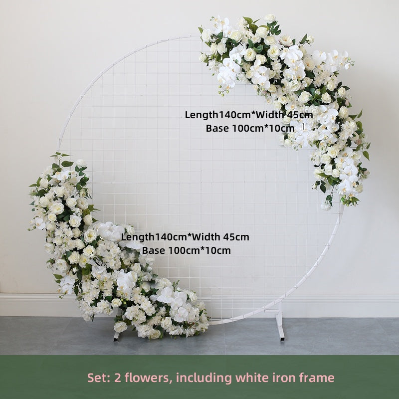 Phalaenopsis Flower Art Set Wedding Flower Arch Background Decoration