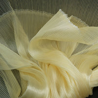 Tissu de style de robe de mariée à texture plissée brillante