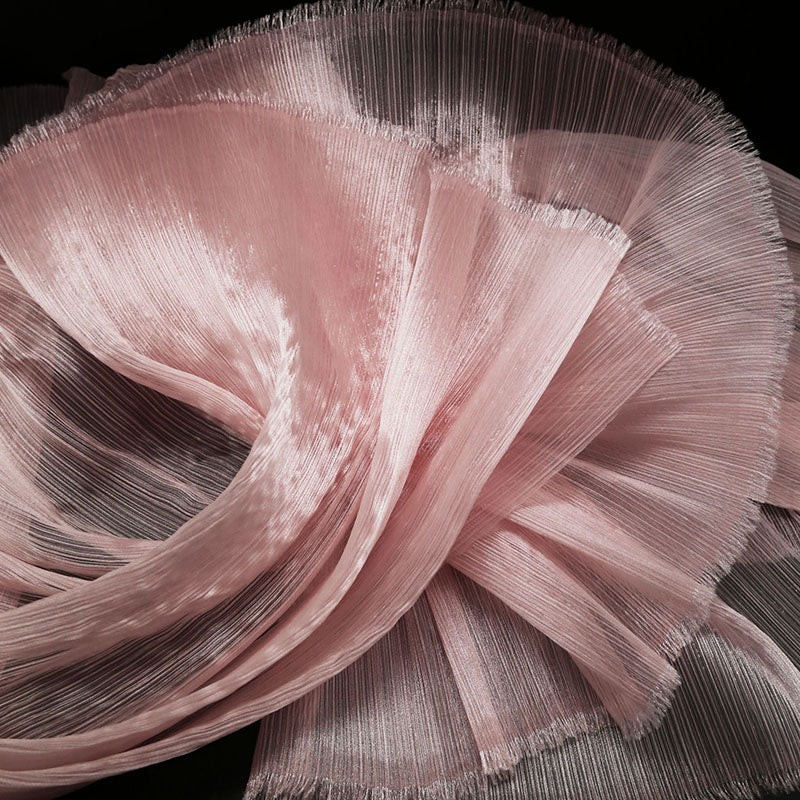 Organza Fabric Pleated Textured Wedding Styling Fabrics