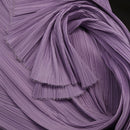 Light Purple Flowerva Pleated Decoration Printmaking Fabric