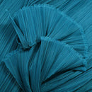 Flowerva Blue Wave Petal Style Pleated Decor Printmaking Fabric