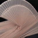 Beige Pink Great Pleated Organza Crinkle Fabric 6324