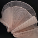 Beige Pink Great Pleated Organza Crinkle Fabric 6324