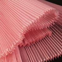 Pink Great Pleated Organza Crinkle Fabric 6324