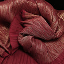 Vin rouge chaud or estampage rides plissage Texture tissu décoration de mariage