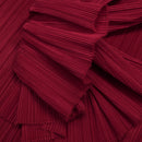 Wine Red Flowerva Pleated Decoration Printmaking Fabric