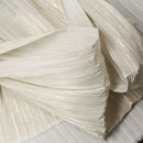 Décoration de mariage de tissu de texture de plissage de ride d'estampage d'or chaud de couleur unie