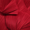 Flowerva Big Red Flowerva Pleated Decoration Printmaking Fabric