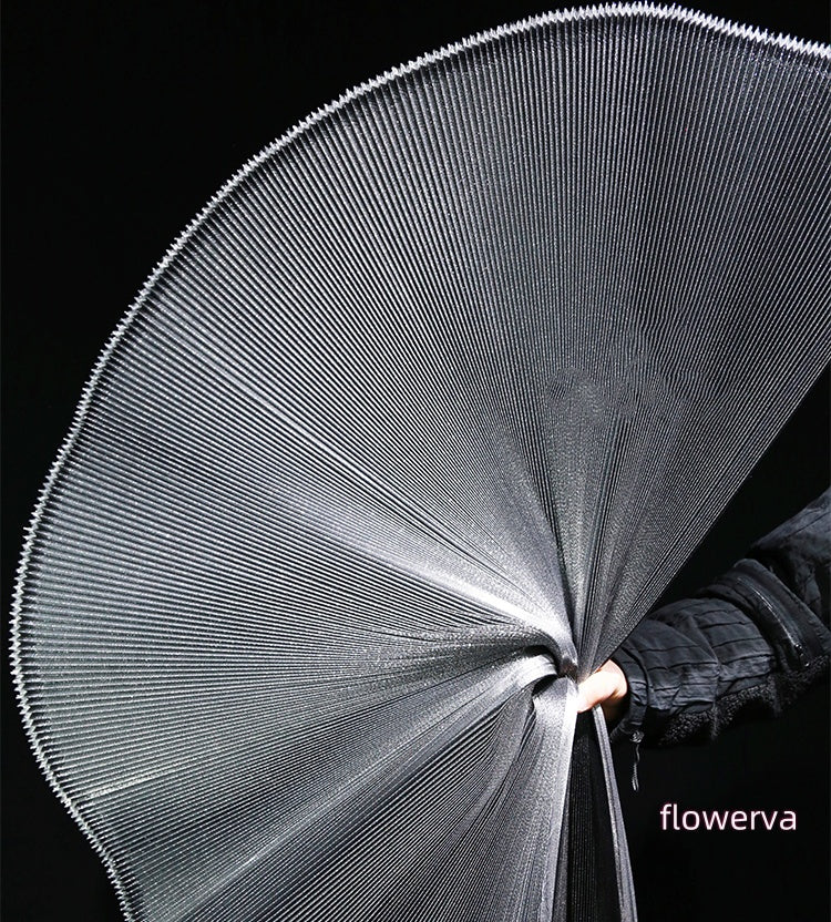 Flowerva Silver Black Brilliant Pearlescent Fabric Wedding Stage Decoration