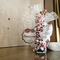 Flowerva Organza Wedding Arrangement Decorative Floral Semi-Finished Petals