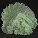 Pleated Fabric Tranquil Emerald Ruffle Bouquet