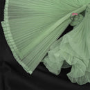 Pleated Fabric Tranquil Emerald Ruffle Bouquet