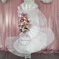 Flowerva White "Ballet Love" Gorgeous Wedding Party Background Decoration