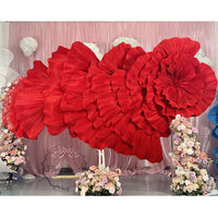 Valentine's Day themed decoration Auspicious Koi-inspired Grand Red Fabric Decoration