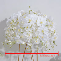 Boule de fleur Phalaenopsis tactile simulée, 60cm, Placement de Table de mariage, salle d'exposition d'art floral, décoration de fenêtre, boule de fleur