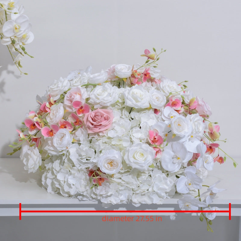 60cm New Simulated Touch Phalaenopsis Flower Ball Wedding Table Placement Flower Art Exhibition Hall Window Decoration Flower Ball Flower
