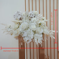 New Electroplated Arch Geometric Road Guide Frame Flower Art Set Wedding Decoration Window Layout Exhibition Hall Display Simulation Flowers