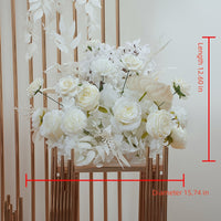 New Electroplated Arch Geometric Road Guide Frame Flower Art Set Wedding Decoration Window Layout Exhibition Hall Display Simulation Flowers