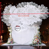 Flowerva DIY Giant White "Large Vase" Blooms Forever Wedding Party Backdrop Decora