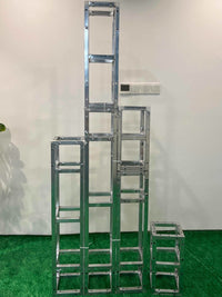 Flower Galvanized Metal Styling Stand